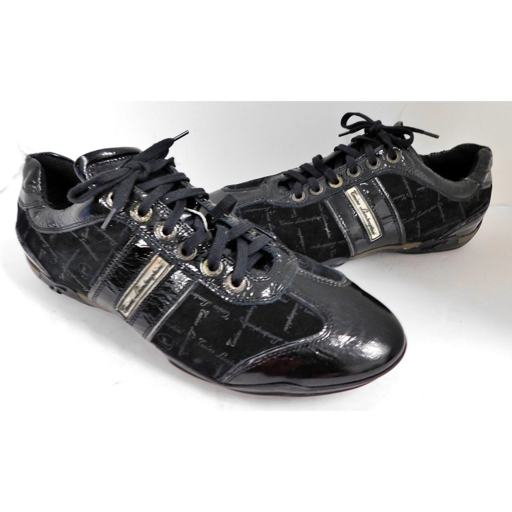 Tonino Lamborghini Men's Leather and Suede Driving Sneakers sz 9
